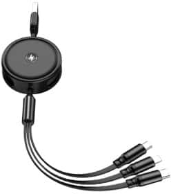 Кабель 3 в 1 Jellico USB - Apple Lightning - type-C - Micro USB B19 RL073878 1,2 м Кабель 3 в 1 Jellico USB - Apple Lightning - type-C - Micro USB B19 RL073878 1,2 м