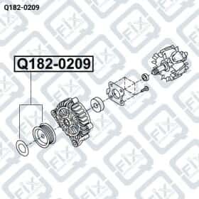 Шкив генератора Q-Fix q1820209