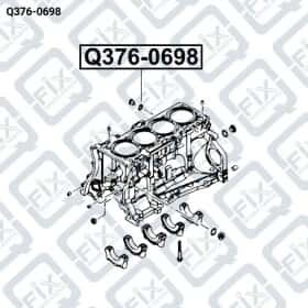 Сливная пробка масляного поддона Q-Fix q3760698