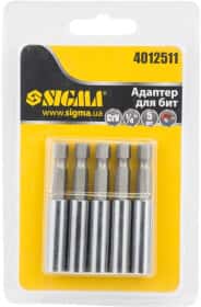 Набір тримачів бит Sigma 4012511 5 шт. Набір тримачів бит Sigma 4012511 5 шт.