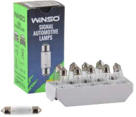 Автолампа Winso C5W SV8,5 5 W прозора 713210