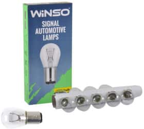 Автолампа Winso P21/4W BAY15d 5 W 21 W прозора 713130