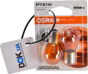 Автолампа Osram Original PY21W BAU15s 21 W помаранчева 7507-02B