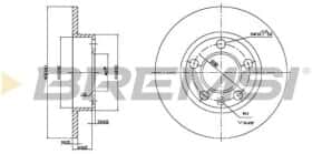 Тормозной диск Bremsi cd6929s