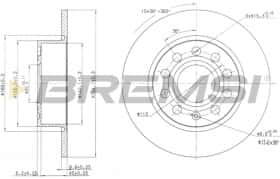 Тормозной диск Bremsi cd7224s