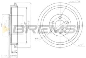 Гальмівний барабан Bremsi cr5500
