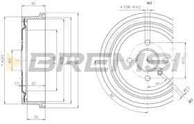 Гальмівний барабан Bremsi cr5560