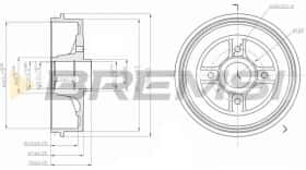 Тормозной барабан Bremsi cr5396