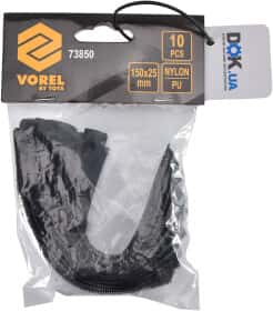 Стяжка-липучка Vorel 73850 150 мм 25 мм 10 шт