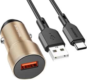 USB зарядка в авто Borofone BZ19A BZ19ACG
