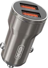 USB зарядка в авто XO CC48 XO-CC48M-GR