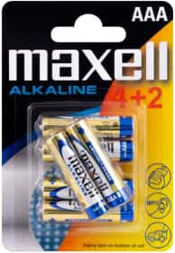 Батарейка Maxell 4902580164461 AAA (мизинчиковая) 1,5 V 6 шт