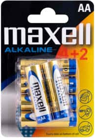 Батарейка Maxell 4902580163846 AA (пальчиковая) 1,5 V 6 шт