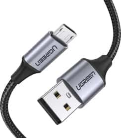 Кабель Ugreen US290 UGR-60148 USB - Micro USB 2 м Кабель Ugreen US290 UGR-60148 USB - Micro USB 2 м