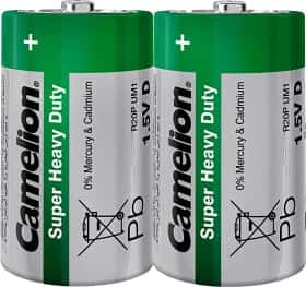 Батарейка Camelion Super Heavy Duty 10100220 D 1,5 V 2 шт