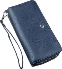 Клатч ST Leather 18869 без логотипа авто синий