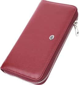 Клатч ST Leather 22560 без логотипа авто бордовый