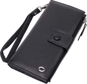 Клатч ST Leather 22537 без логотипа авто колір чорний