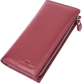 Клатч ST Leather 22534 без логотипа авто колір бордовий