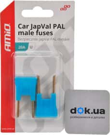 Набір запобіжників Amio JapVal PAL 03405 FJ15 midi (normal) 2 шт. Набір запобіжників Amio JapVal PAL 03405 FJ15 midi (normal) 2 шт.