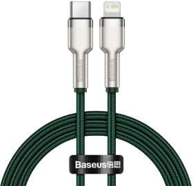 Кабель Baseus Cafule Metal CATLJK-A06 Apple Lightning - type-C 1 м