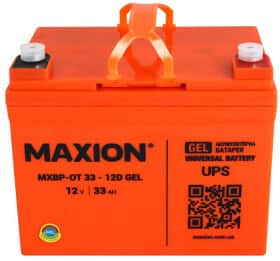 Акумулятор для ДБЖ Maxion MXBPOT3312DGEL 33 Аг 12 В Акумулятор для ДБЖ Maxion MXBPOT3312DGEL 33 Аг 12 В
