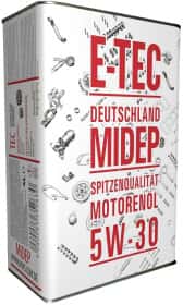 Моторна олива E-TEC TEC 5W-30 синтетична Моторна олива E-TEC TEC 5W-30 синтетична