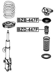 Опорный подшипник амортизатора Febest bzb447f