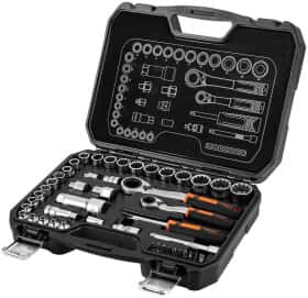 Набор торцевых головок и комплектующих Neo Tools 10-019 1/4", 3/8" (46 пр.)