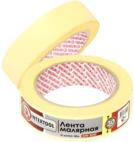 Малярный скотч Intertool DM-3040 на бумажной основе 30 мм x 40 м