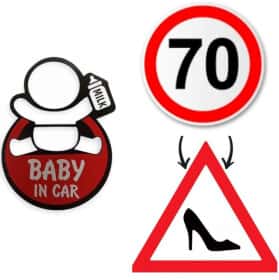Комплект наліпок XoKo Baby in Car, Туфля, Обмеження швидкості