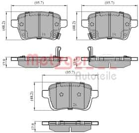 Гальмівні колодки Metzger 1170836