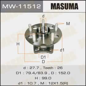 Комплект ступицы колеса MASUMA MW11512