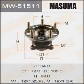 Комплект ступицы колеса MASUMA MW51511