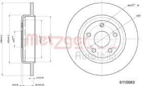 Тормозной диск Metzger 6110983