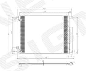 Радіатор кондиціонера Signeda rc94775