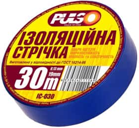Ізоляційна стрічка Pulso ІС-30С синя 19 мм x 30 м 10 шт
