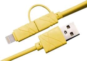 Кабель 2 в 1 XoKo SC-210-YL USB - Apple Lighting - Micro USB 1 м