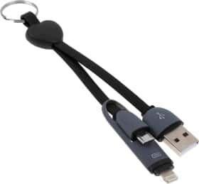 Кабель 2 в 1 XoKo SC-201-BK USB - Apple Lightning - Micro USB 0,25 м