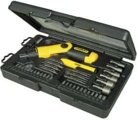 Отвертка реверсивная с набором бит Stanley Pistol Grip Ratchet 0-63-038