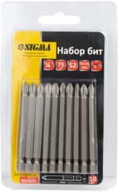 Набір бит Sigma 4010231 10 шт.