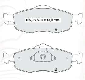 Тормозные колодки Intelli D916E