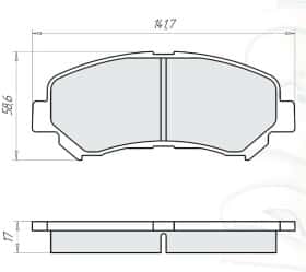 Гальмівні колодки Intelli D514E