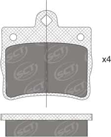 Тормозные колодки SCT Germany sp731pr