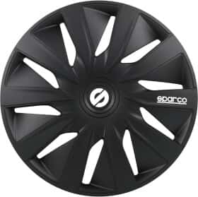 Комплект ковпаків на колеса Sparco Lazio колір чорний