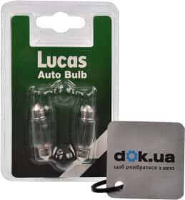 Автолампа Lucas C5W SV8,5-8 5 W прозора LLB239PX2