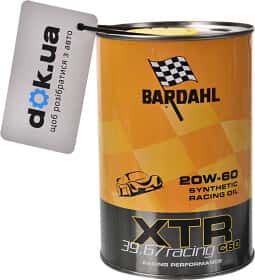 Моторное масло Bardahl XTR C60 Racing 20W-60 синтетическое Моторное масло Bardahl XTR C60 Racing 20W-60 синтетическое