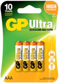 Батарейка GP Ultra Alkaline 24AU-U4 AAA (мізинчикова) 1,5 V 4 шт