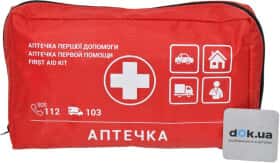 Аптечка автомобільна Poputchik АМА-1 у м'якому чохлі 02-022-М Аптечка автомобільна Poputchik АМА-1 у м'якому чохлі 02-022-М