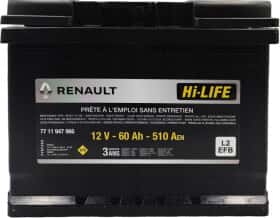 Аккумулятор Renault / Dacia 6 CT-60-R L2 7711947966